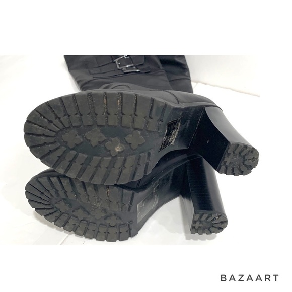 Leila Stone Knee Heigh boasts buckle Boots Sz: 7 - Picture 8 of 10